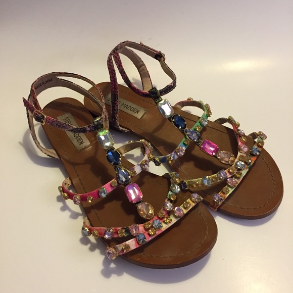 steve madden colorful sandals